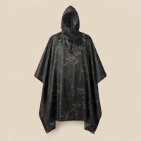 Ton poncho Poncho De Pluie Noir Camouflage Multifonctionnel