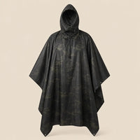 Ton poncho Poncho De Pluie Noir Camouflage Multifonctionnel