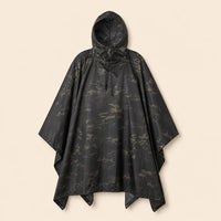 Ton poncho Poncho De Pluie Noir Camouflage Multifonctionnel