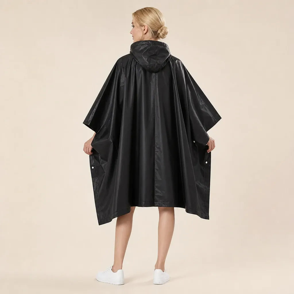 Ton poncho Poncho De Pluie Noir Imperméable