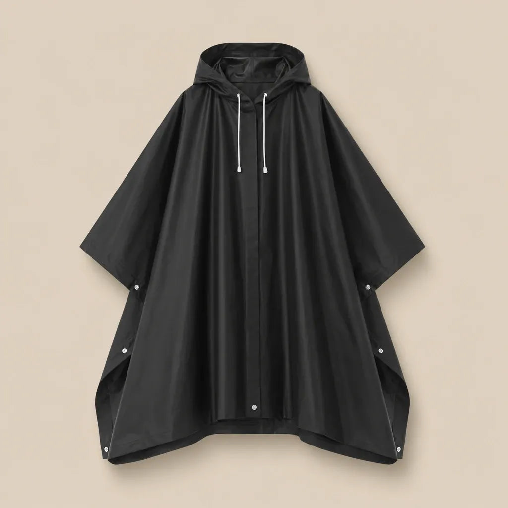 Ton poncho Poncho De Pluie Noir Imperméable