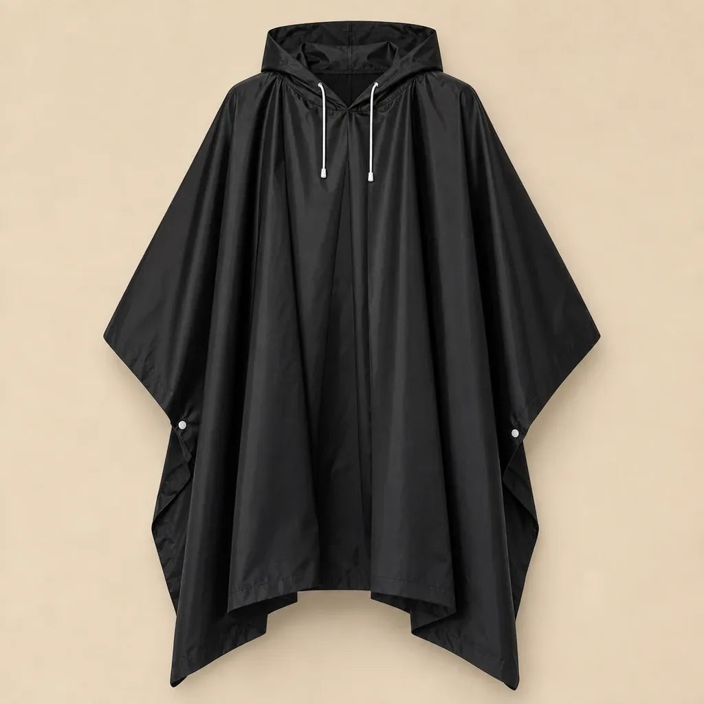Ton poncho Poncho De Pluie Noir Imperméable