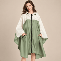 Ton poncho Poncho De Pluie Velo Femme Color-Block Léger