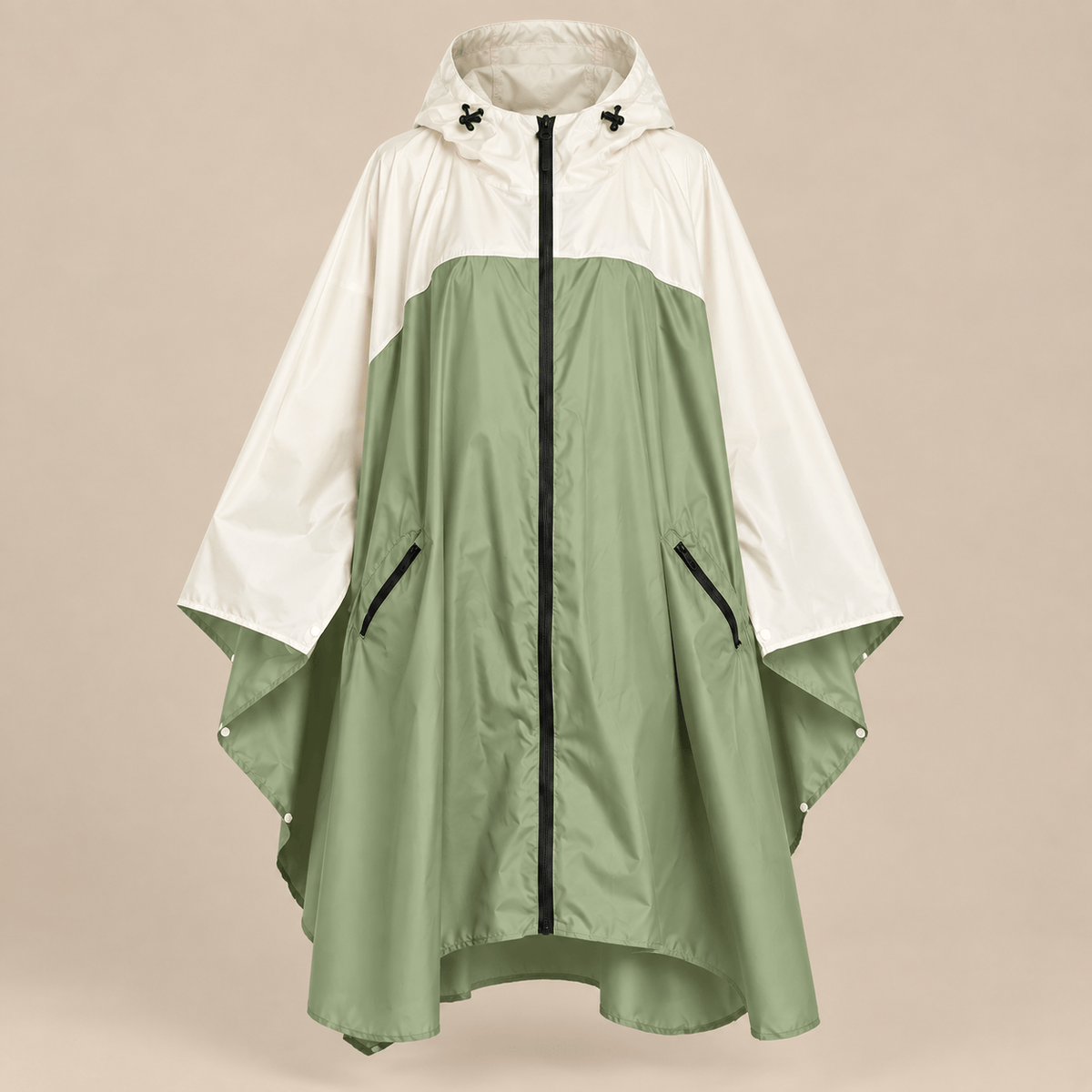 Ton poncho Poncho De Pluie Velo Femme Color-Block Léger
