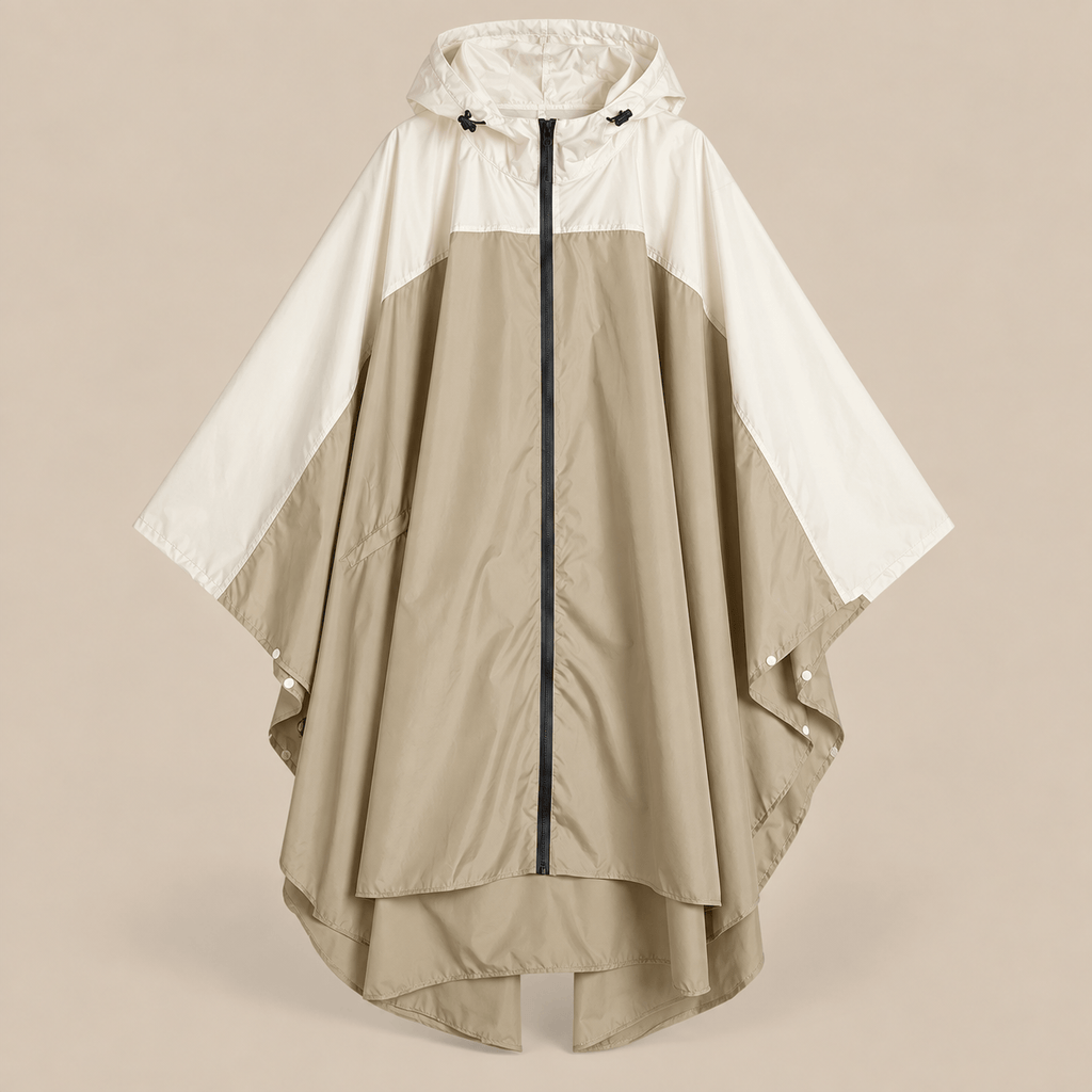 Ton poncho Poncho De Pluie Velo Femme Color-Block Léger