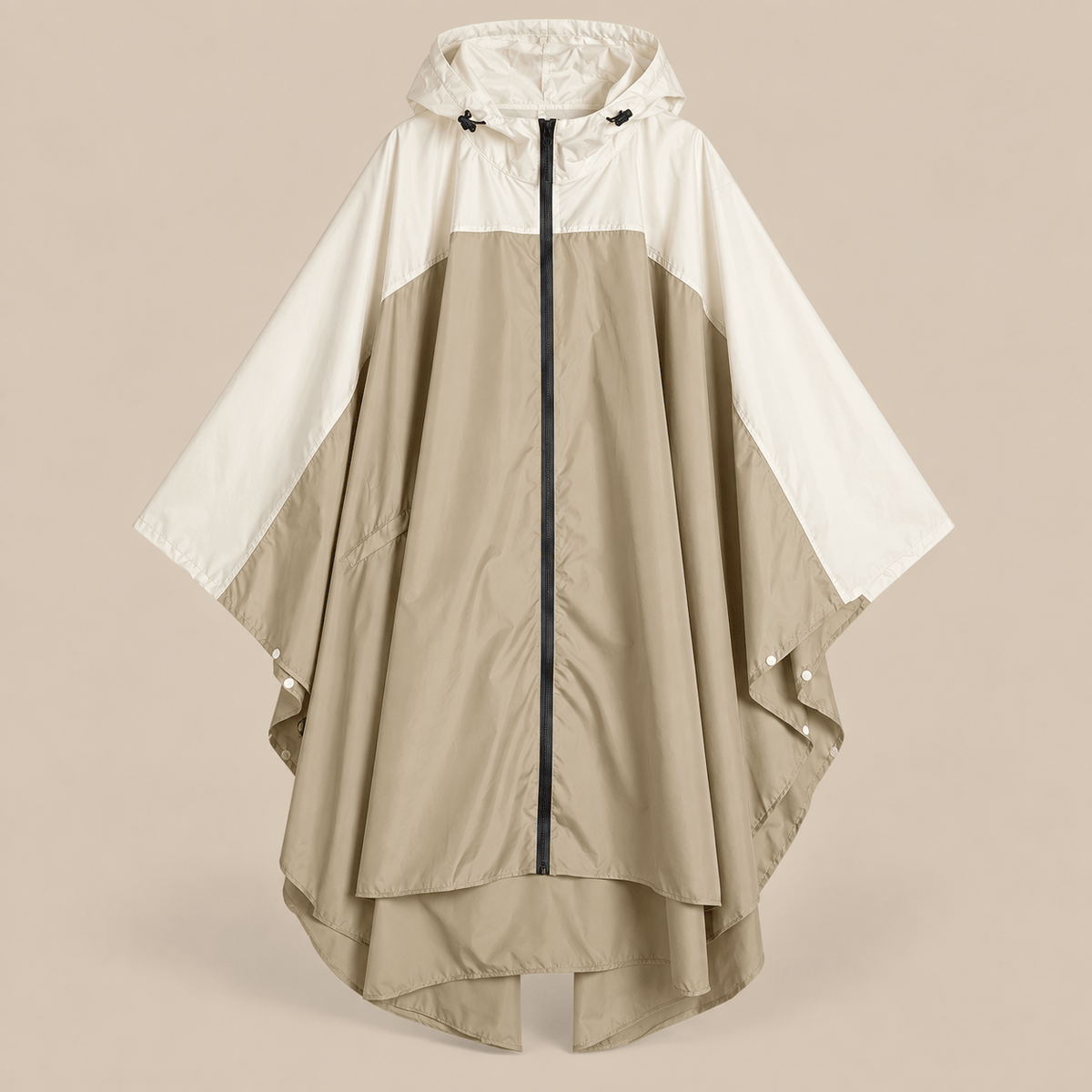 Ton poncho Poncho De Pluie Velo Femme Color-Block Léger