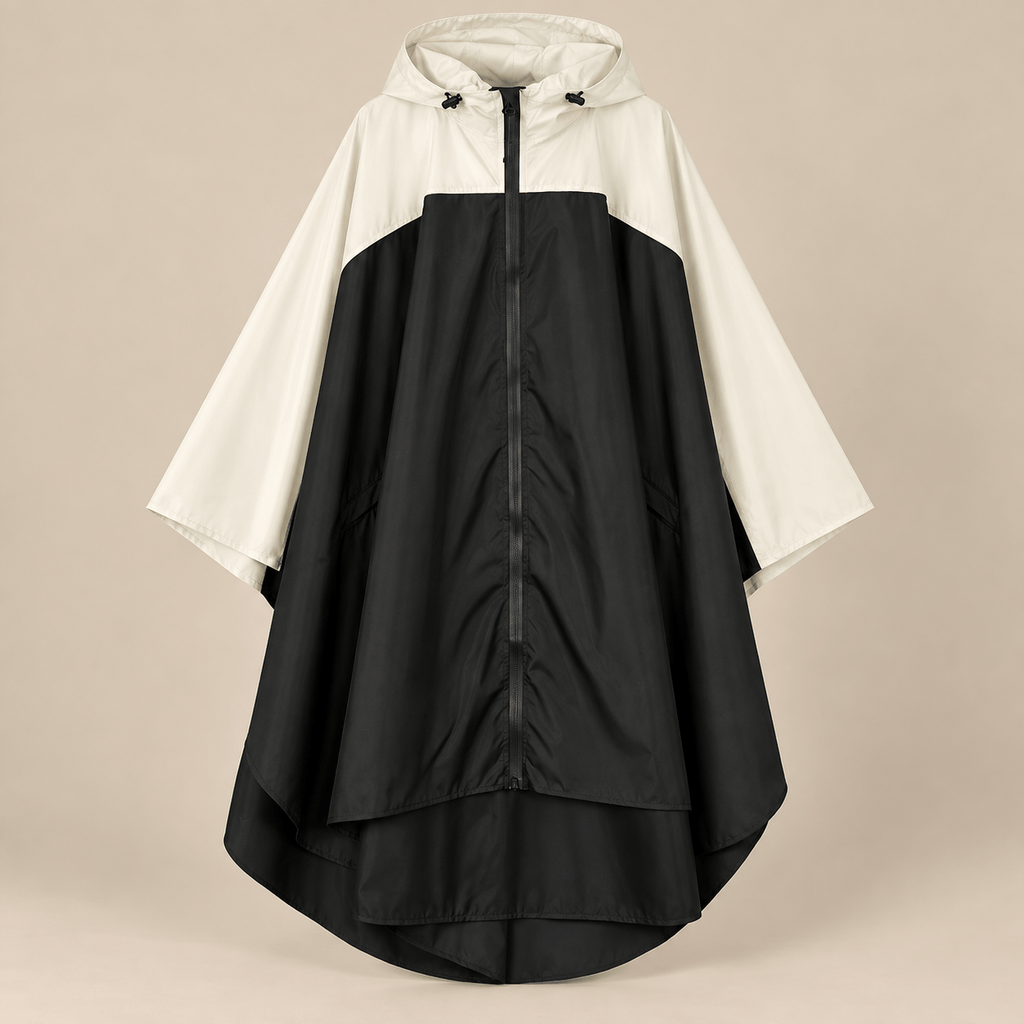 Ton poncho Poncho De Pluie Velo Femme Color-Block Léger