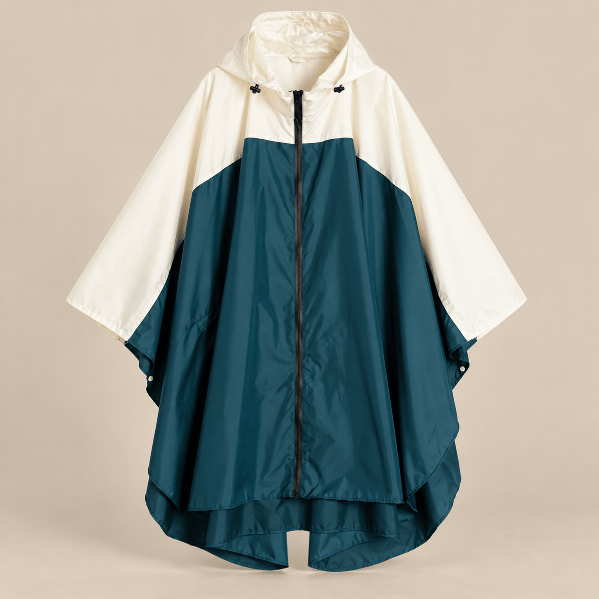 Ton poncho Poncho De Pluie Velo Femme Color-Block Léger