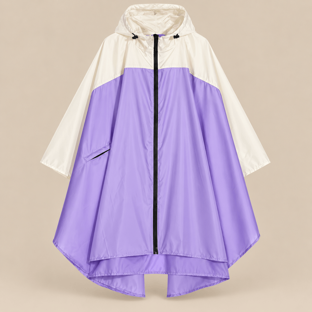 Ton poncho Poncho De Pluie Velo Femme Color-Block Léger