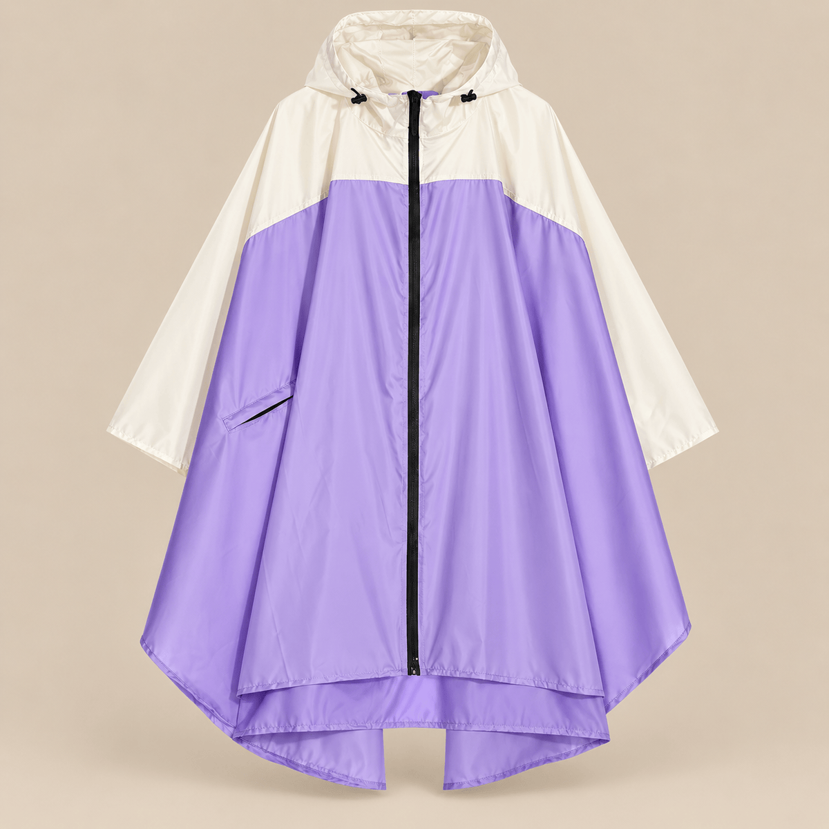 Ton poncho Poncho De Pluie Velo Femme Color-Block Léger