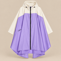 Ton poncho Poncho De Pluie Velo Femme Color-Block Léger