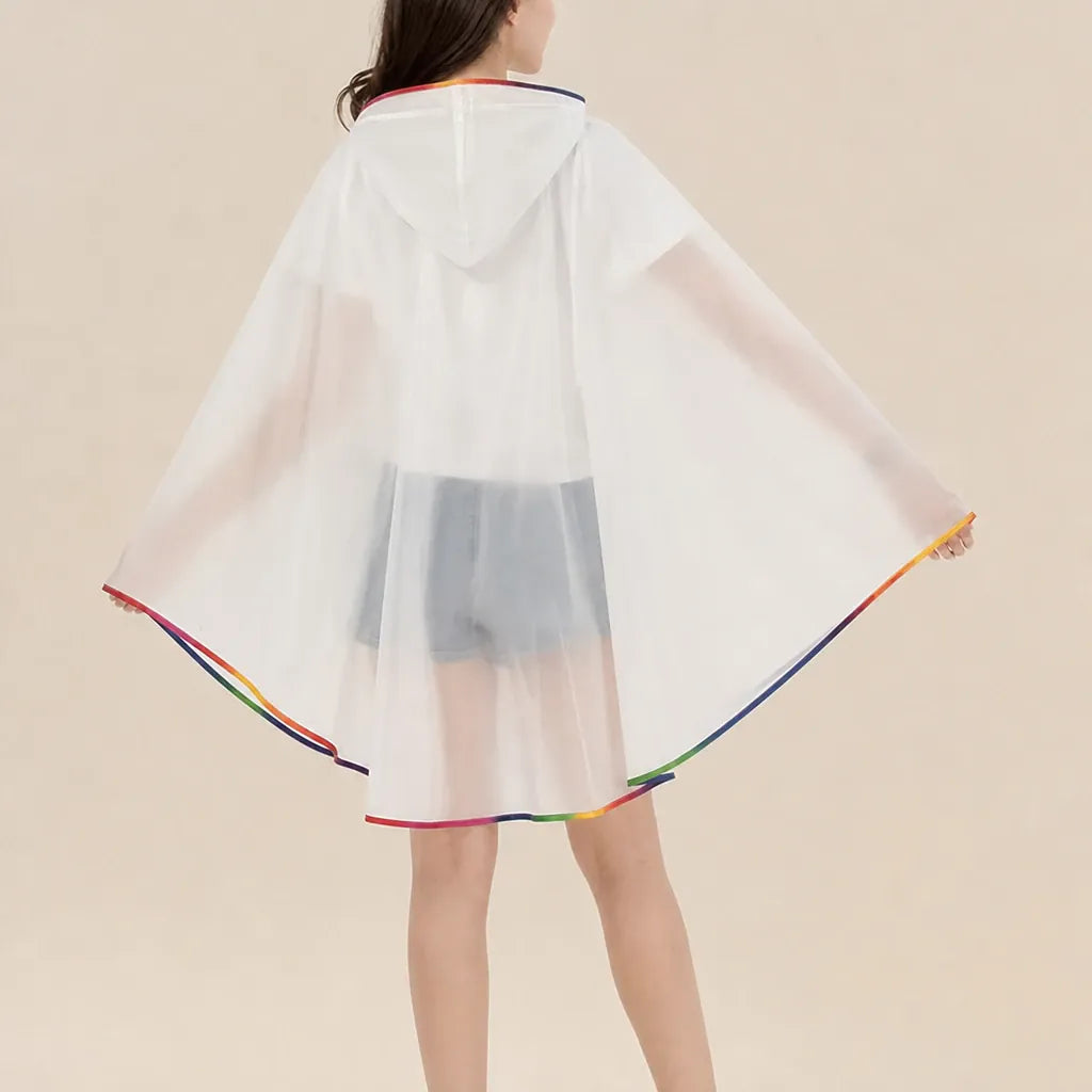 Ton poncho Poncho De Pluie Velo Femme Translucide Avec Capuche