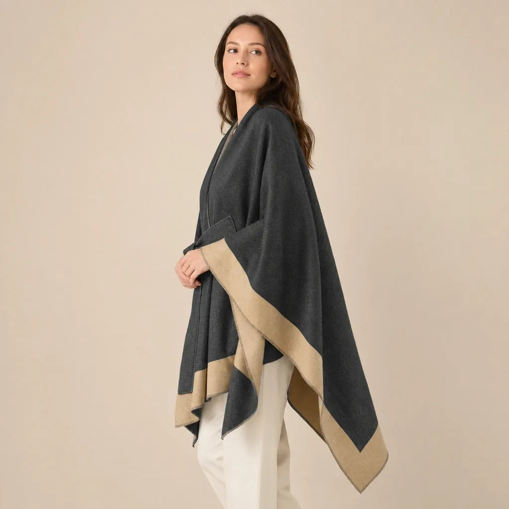 Ton poncho Poncho Double Face Chaud