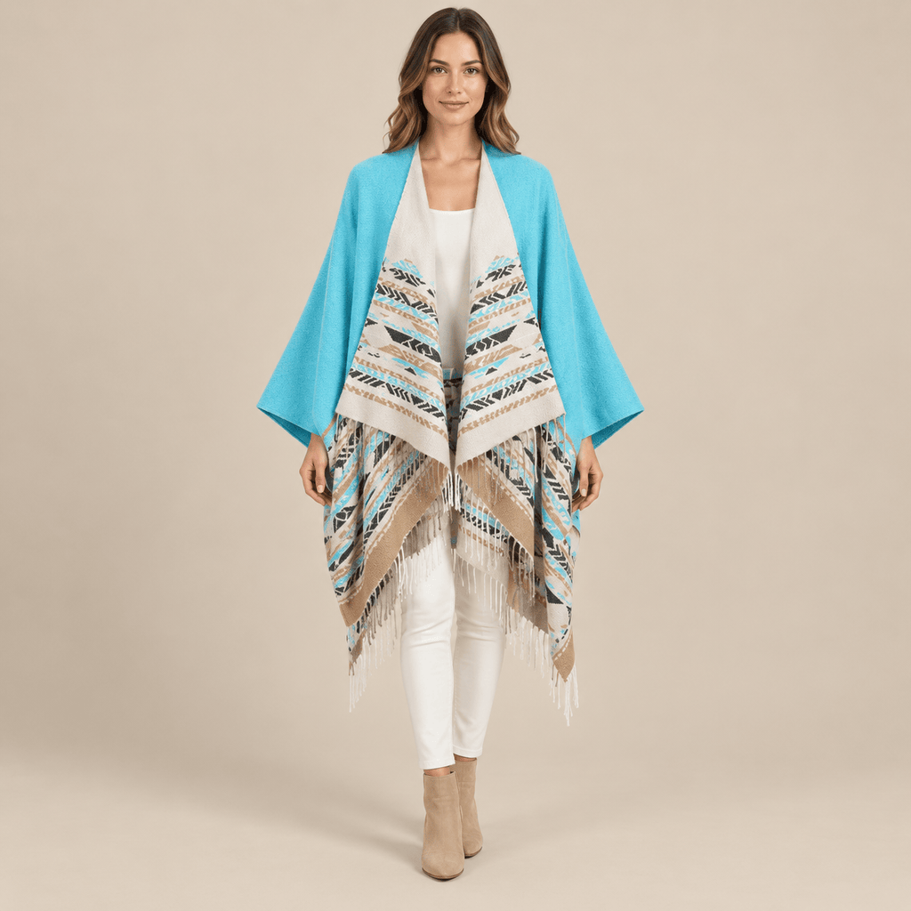 Ton poncho Poncho Double Face Imitation Cachemire