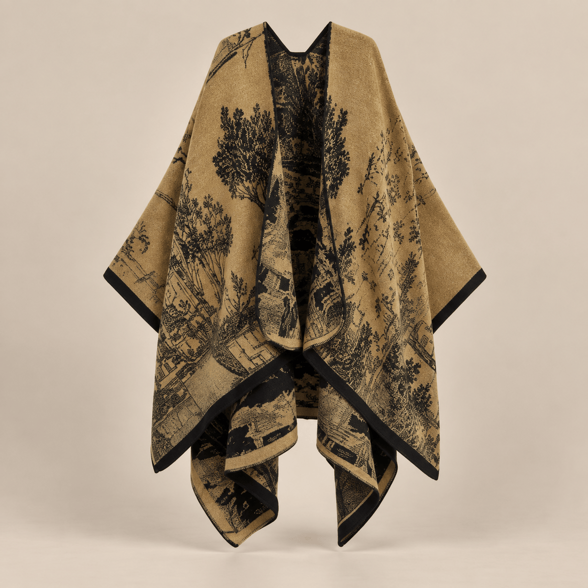 Ton poncho Poncho Double Face Imitation Cachemire