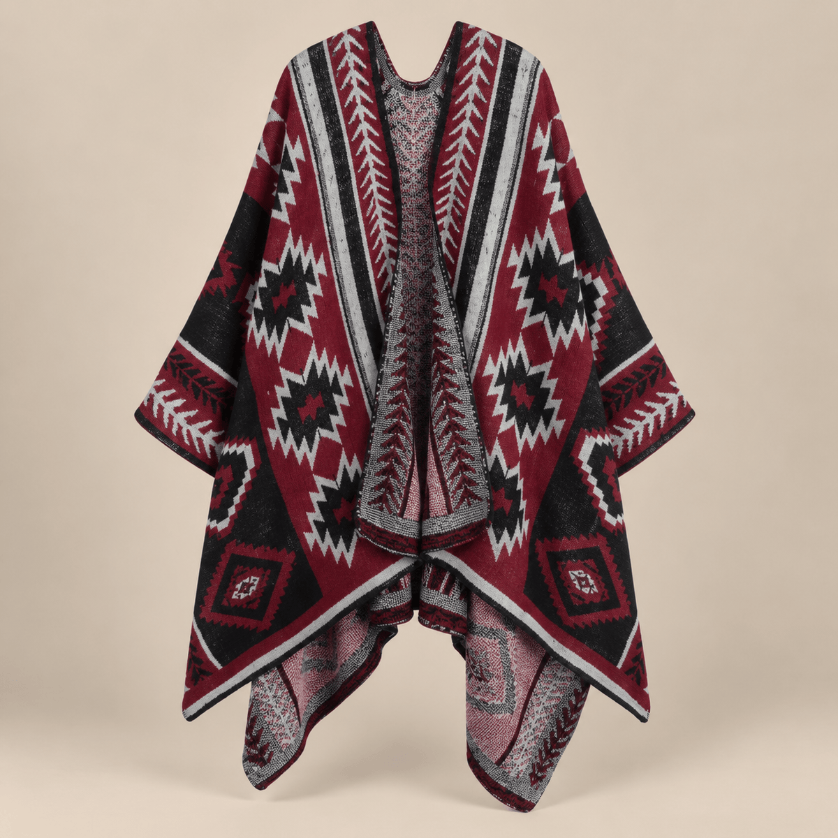 Ton poncho Poncho Double Face Imitation Cachemire