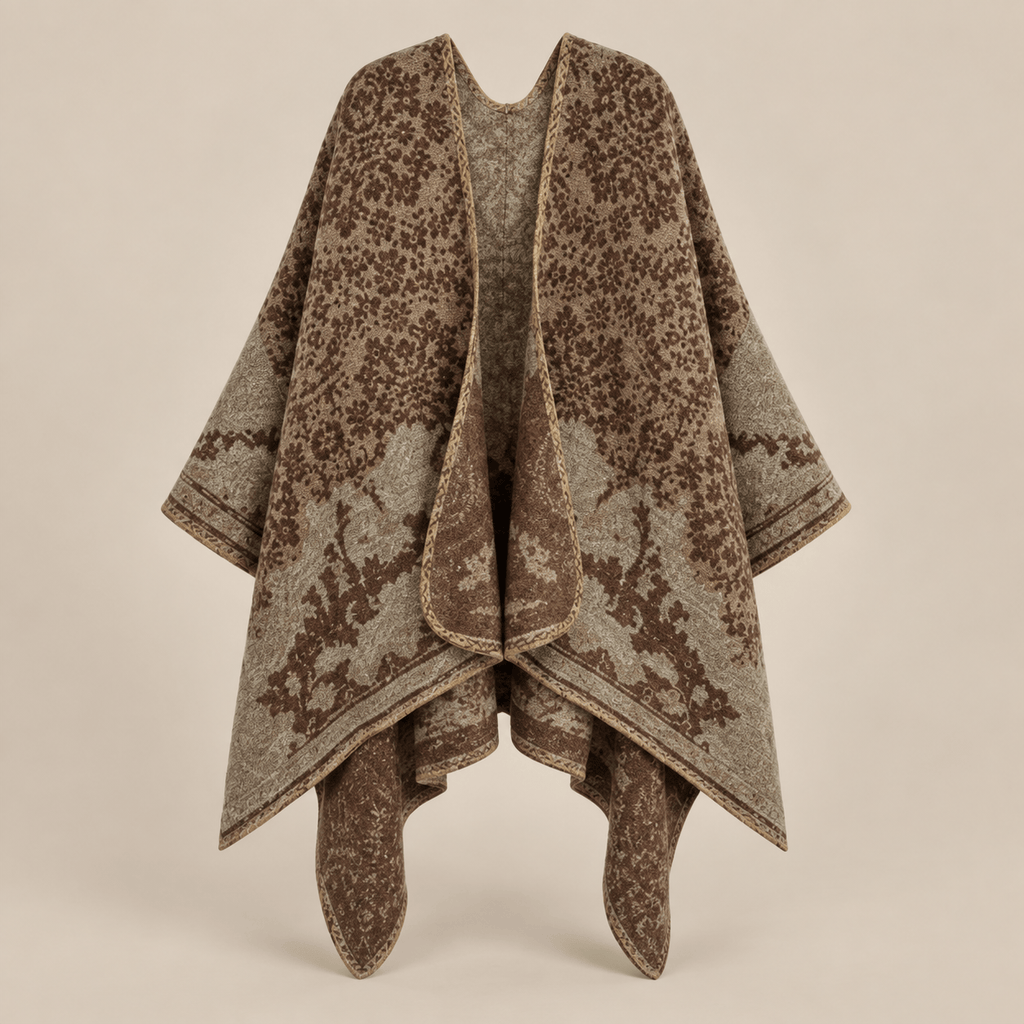 Ton poncho Poncho Double Face Imitation Cachemire