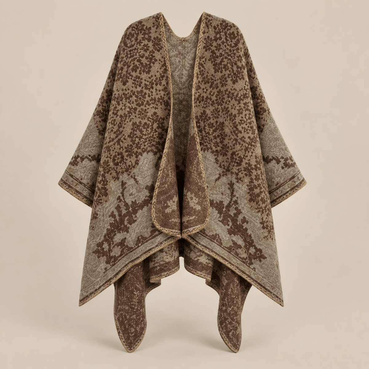 Ton poncho Poncho Double Face Imitation Cachemire