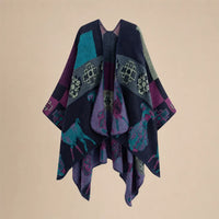 Ton poncho Poncho Double Face Imitation Cachemire