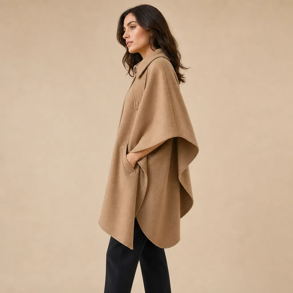 Ton poncho Poncho En Laine À Col Montant
