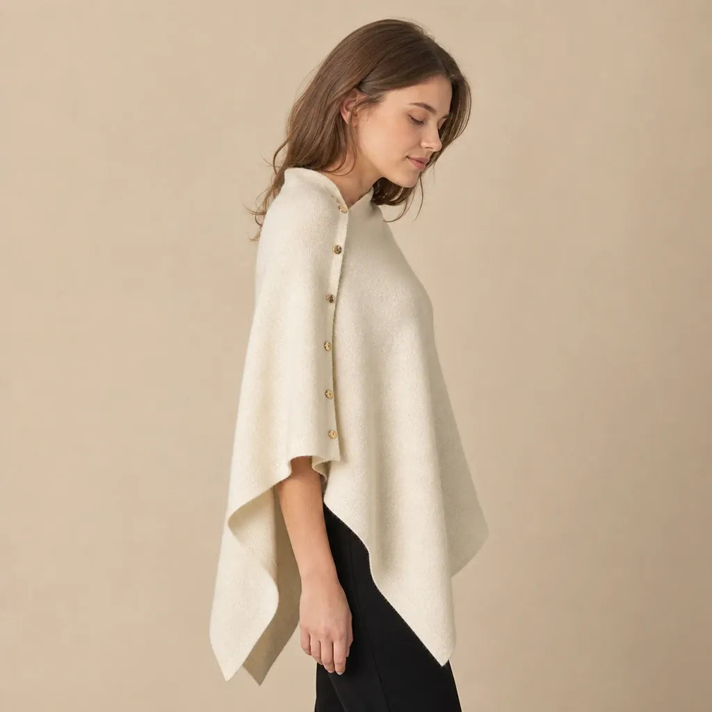 Ton poncho Poncho En Laine Asymétrique
