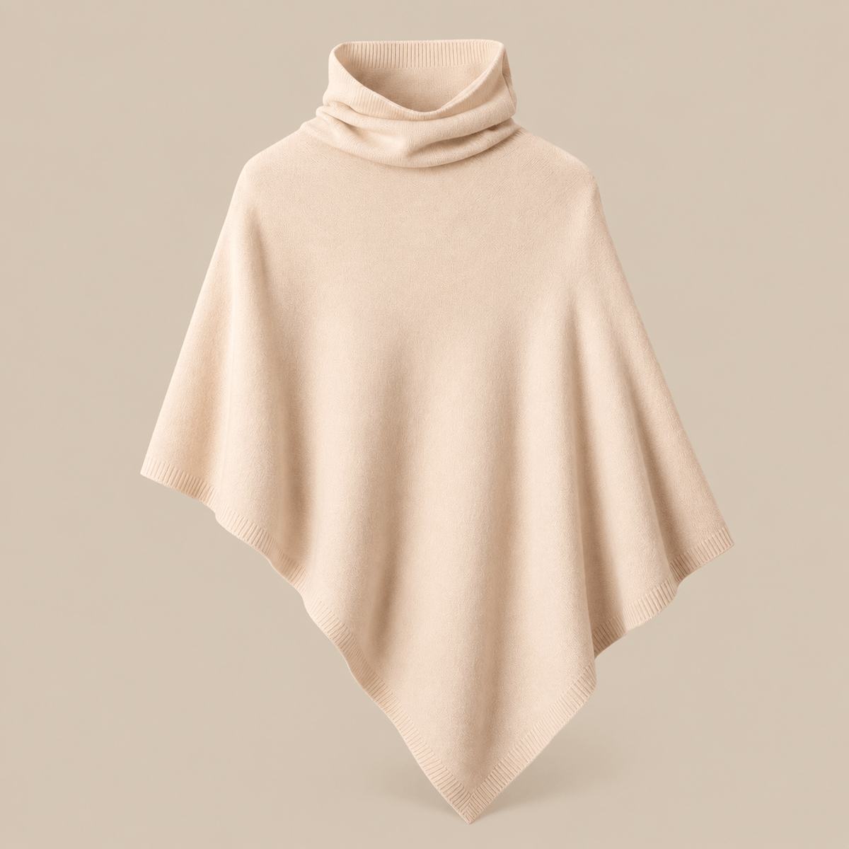 Ton poncho Poncho En Laine De Mérinos À Col Roulé
