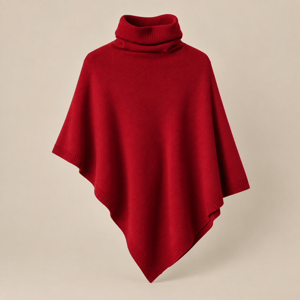Ton poncho Poncho En Laine De Mérinos À Col Roulé