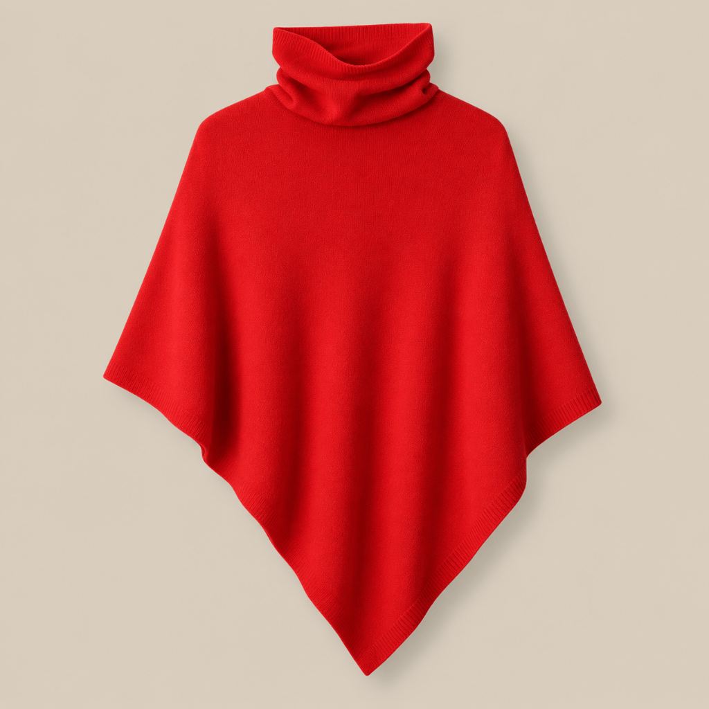 Ton poncho Poncho En Laine De Mérinos À Col Roulé