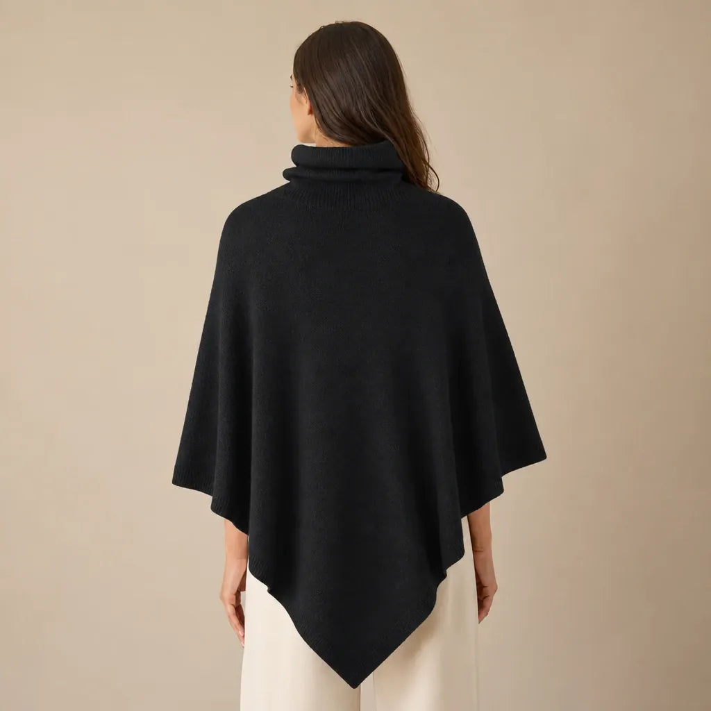 Ton poncho Poncho En Laine De Mérinos À Col Roulé