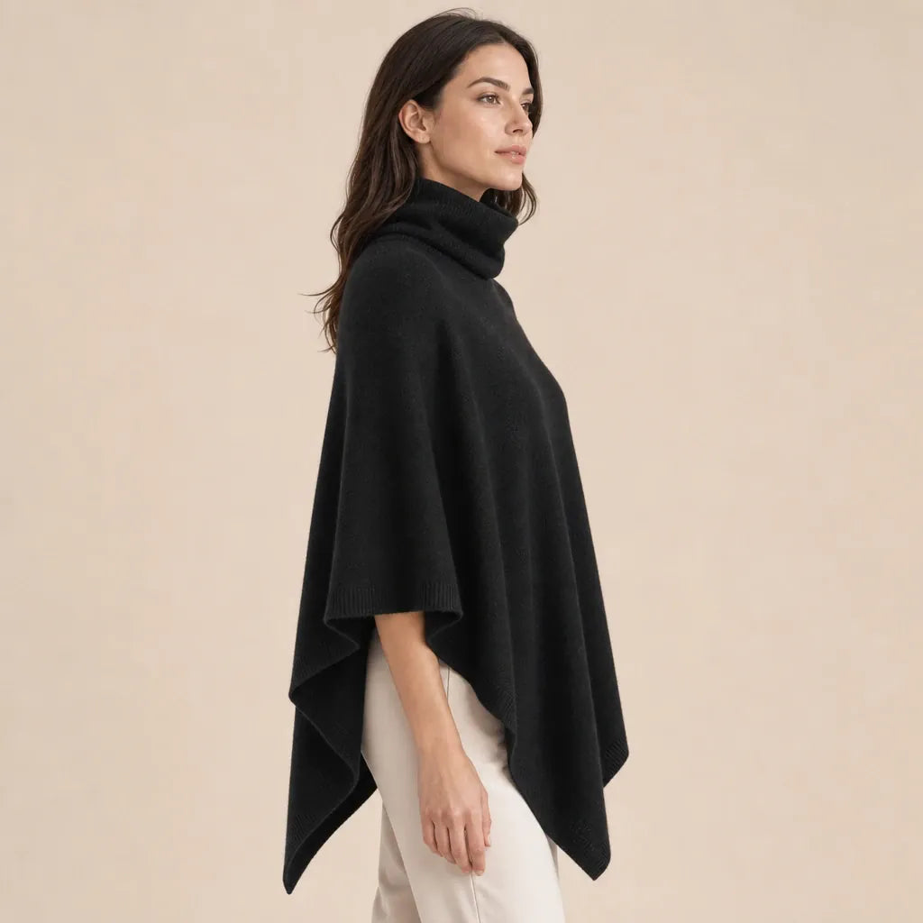 Ton poncho Poncho En Laine De Mérinos À Col Roulé