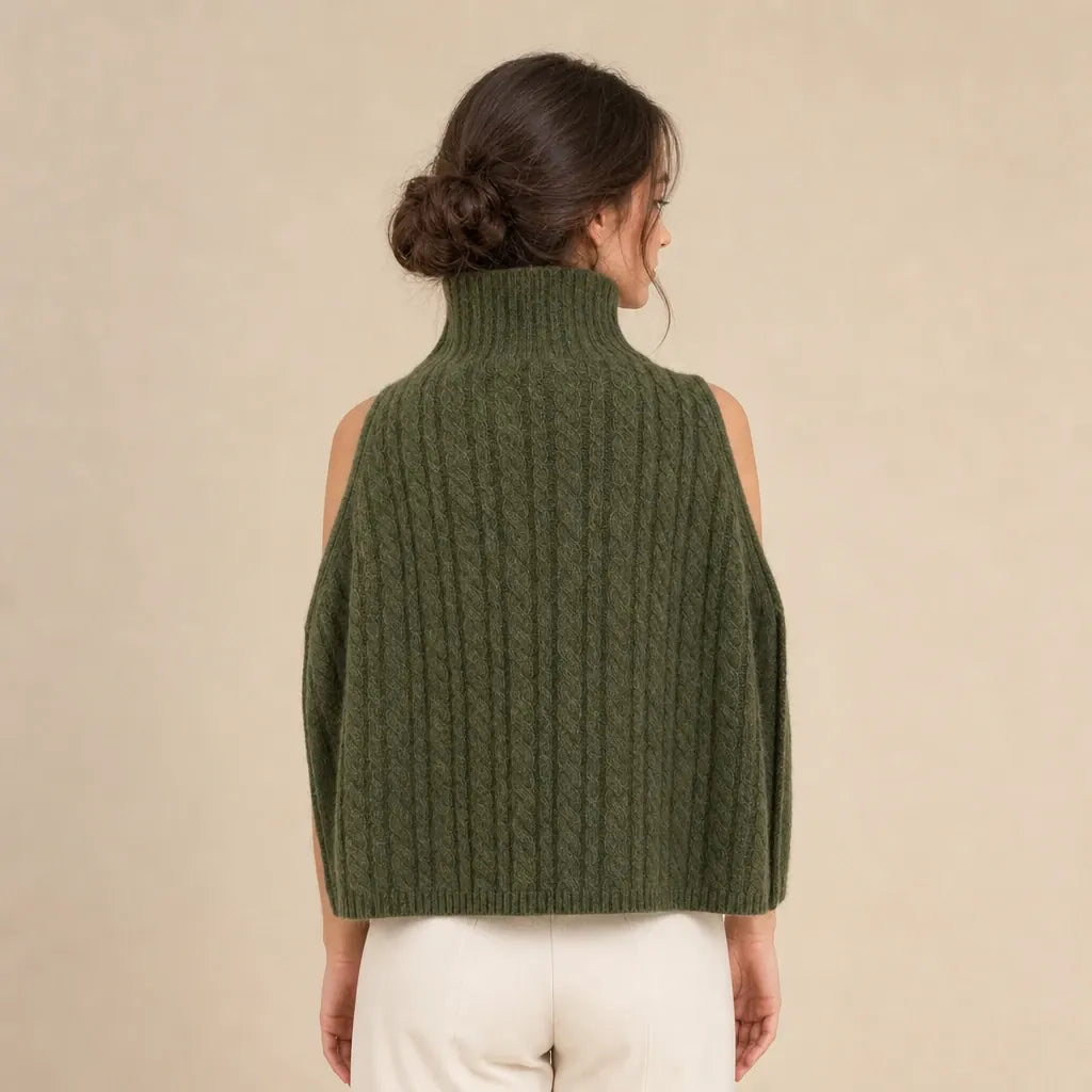 Ton poncho Poncho En Laine Et Cachemire À Col Roulé