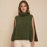 Ton poncho Poncho En Laine Et Cachemire À Col Roulé