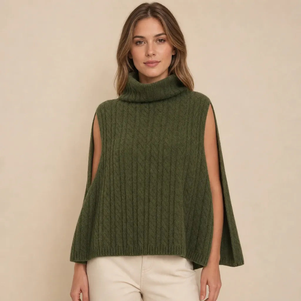 Ton poncho Poncho En Laine Et Cachemire À Col Roulé