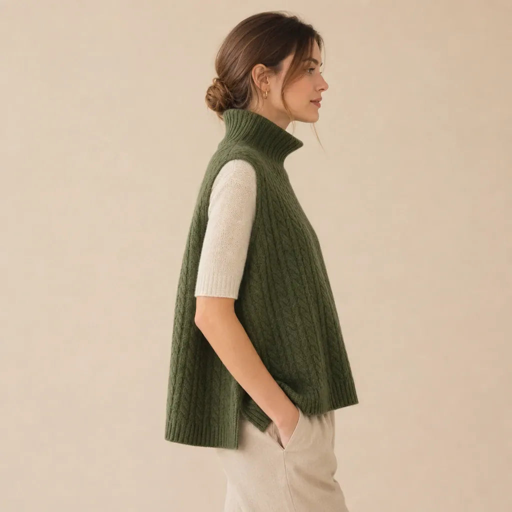 Ton poncho Poncho En Laine Et Cachemire À Col Roulé