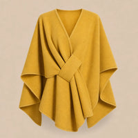 Ton poncho Poncho En Laine Femme Camel