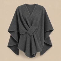 Ton poncho Poncho En Laine Femme Camel