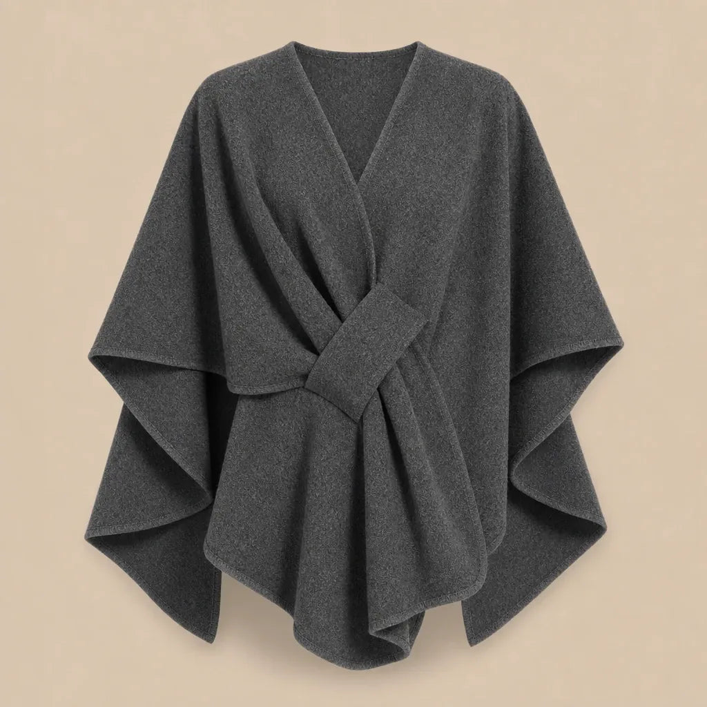 Ton poncho Poncho En Laine Femme Camel