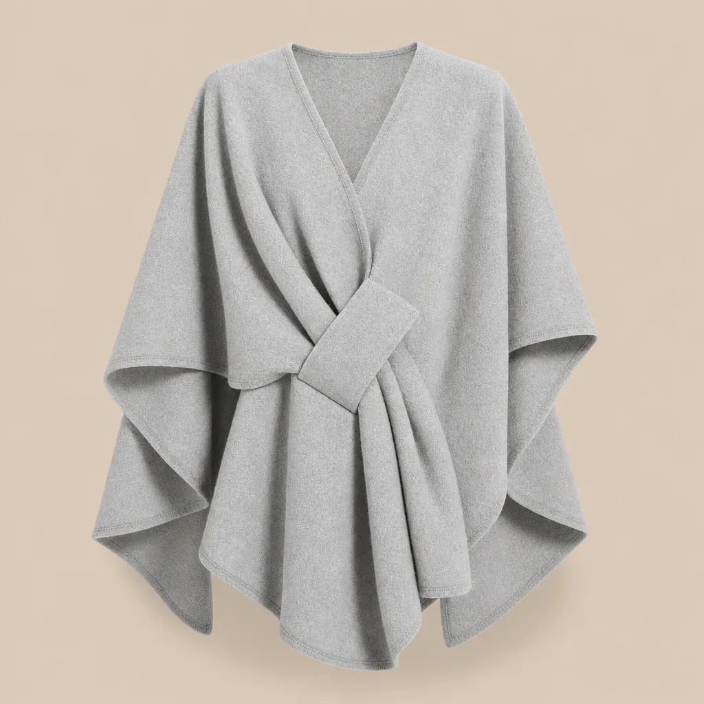 Ton poncho Poncho En Laine Femme Camel
