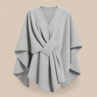 Ton poncho Poncho En Laine Femme Camel
