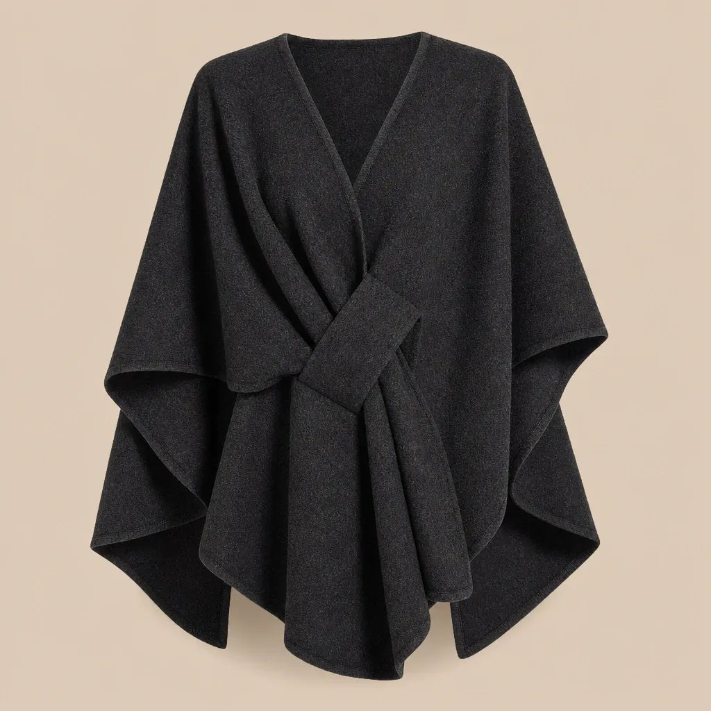 Ton poncho Poncho En Laine Femme Camel