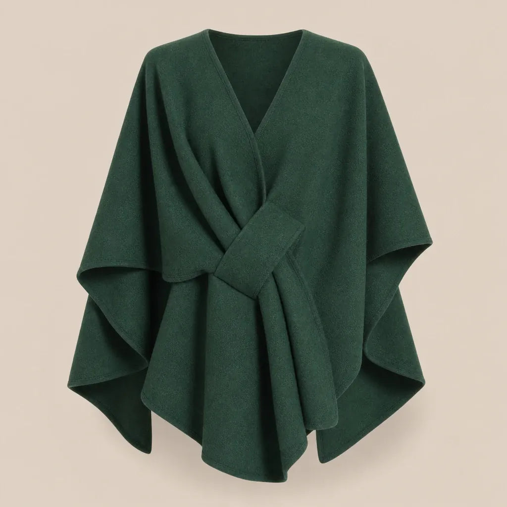 Ton poncho Poncho En Laine Femme Camel