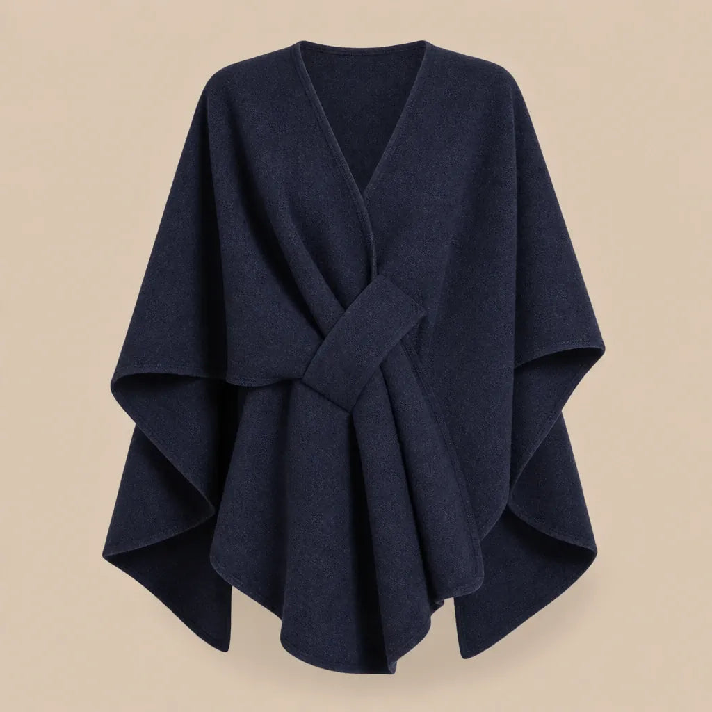 Ton poncho Poncho En Laine Femme Camel