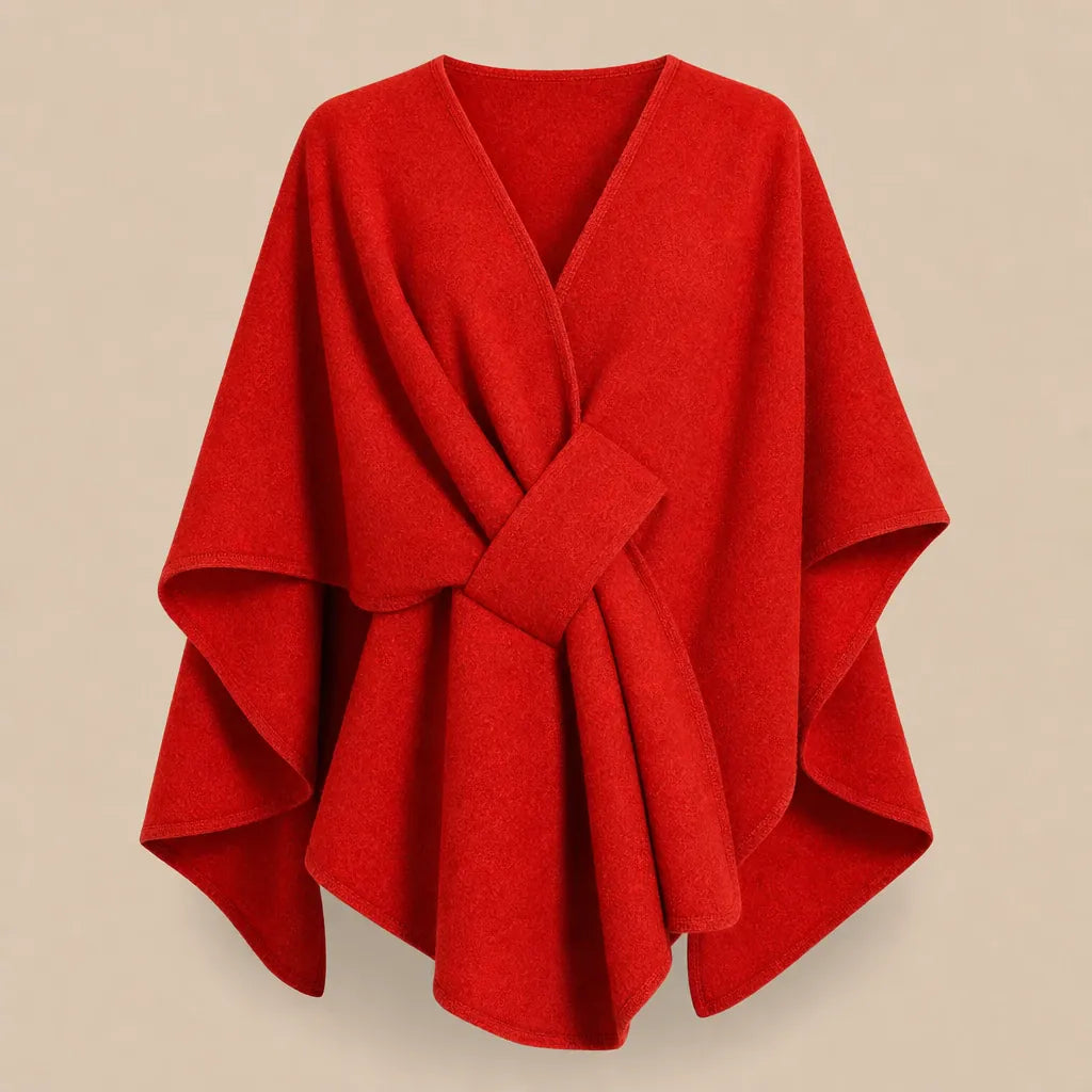 Ton poncho Poncho En Laine Femme Camel