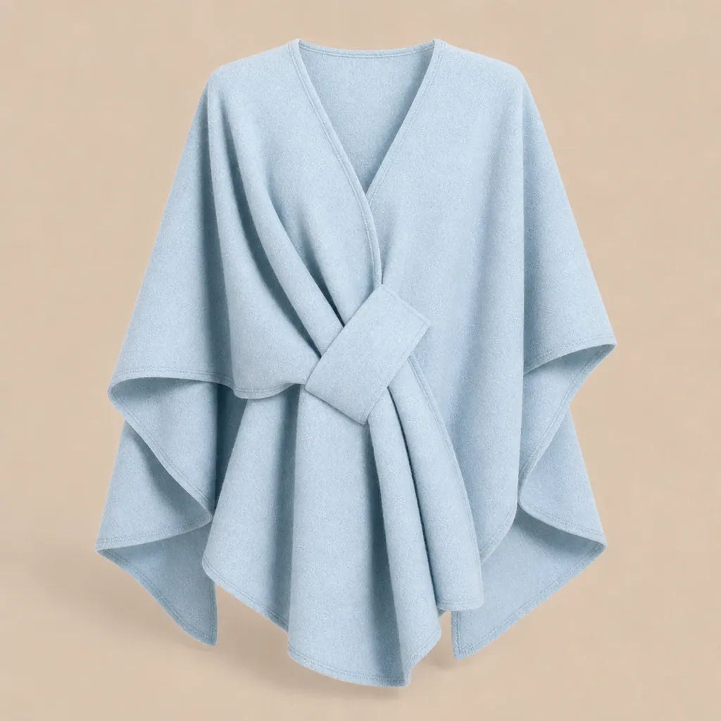 Ton poncho Poncho En Laine Femme Camel