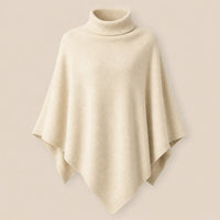Ton poncho Poncho En Laine Femme Col Roulé En Tricot
