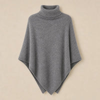 Ton poncho Poncho En Laine Femme Col Roulé En Tricot