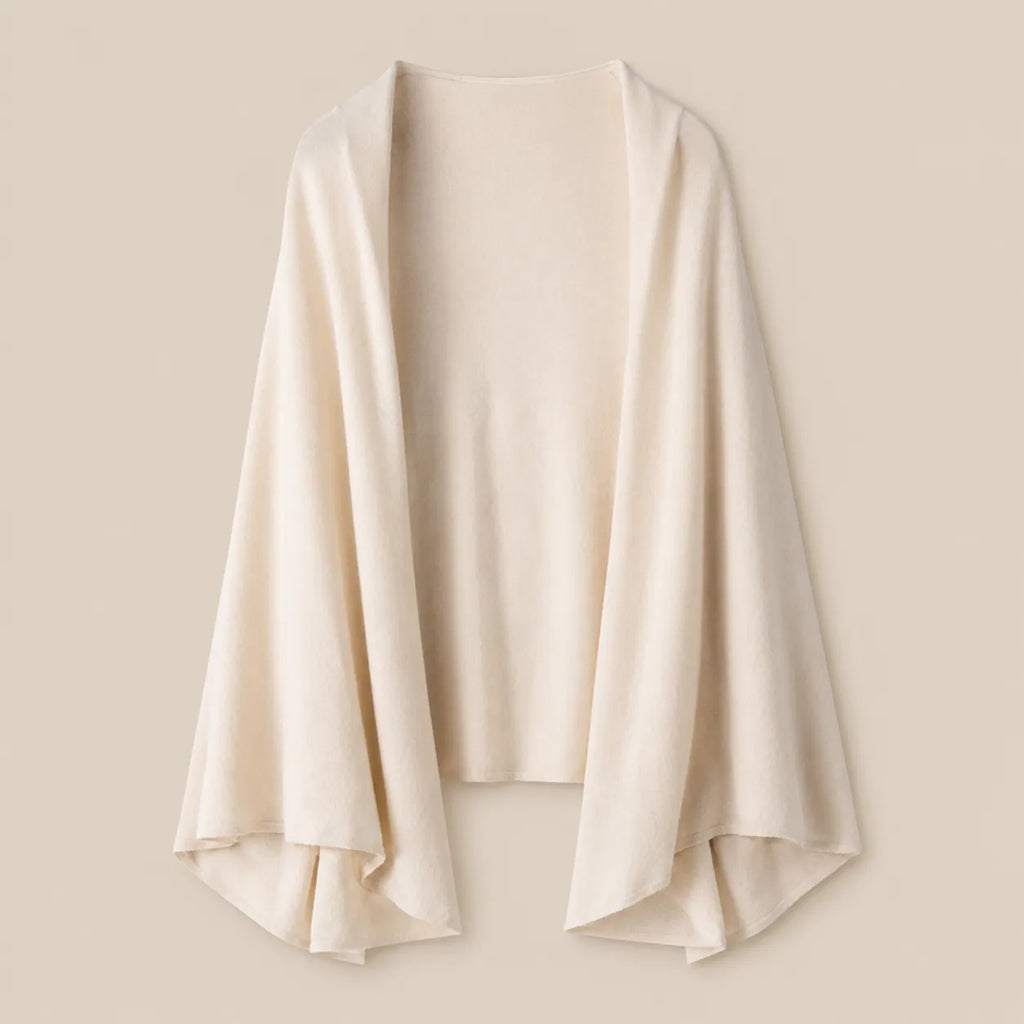 Ton poncho Poncho En Laine Tricoté Double Usage
