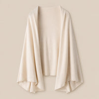 Ton poncho Poncho En Laine Tricoté Double Usage