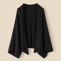 Ton poncho Poncho En Laine Tricoté Double Usage