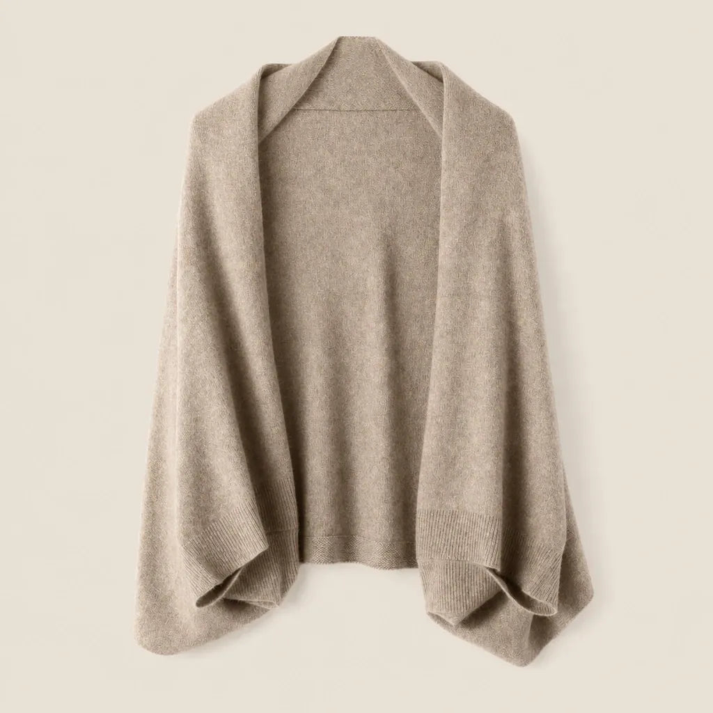Ton poncho Poncho En Laine Tricoté Double Usage